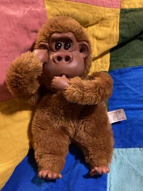 Russ Berrie Creepy Monkey Rutherford lll Gorilla Plush Thumb Sucking Feature